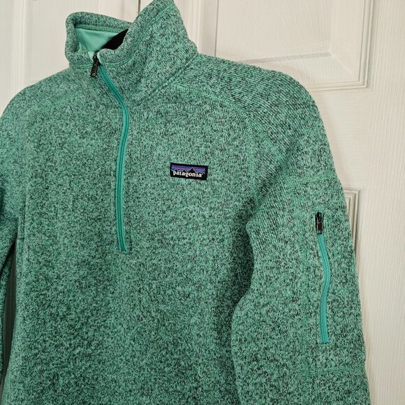 Patagonia Better Sweater Mint Green 1/4 Zip - Women's Medium - Picture 5 of 6
